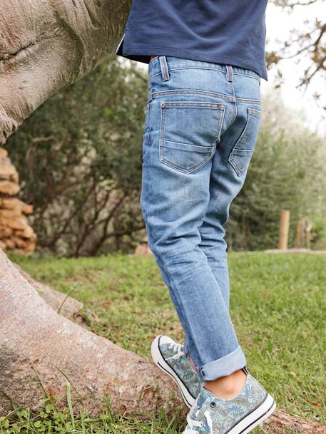 Die UNVERWÜSTLICHE, robuste Jungen Jeans, Straight-Fit, Bundweite verstellbar blue stone+dark blue+grau 8