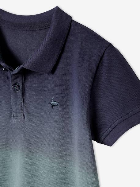 Jungen Poloshirt, Dip-Dye-Effekt Oeko-Tex marine 5