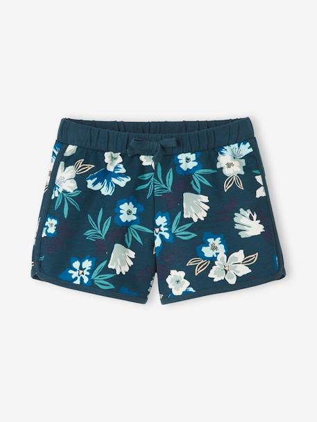 Mädchen Sport-Shorts blau bedruckt 1