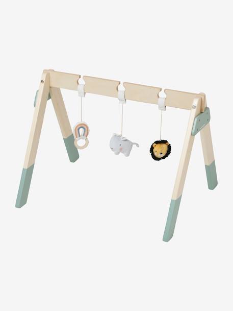 Baby Spielbogen aus Holz FSC® braun/grüner wald/bär+grün/tansania 12