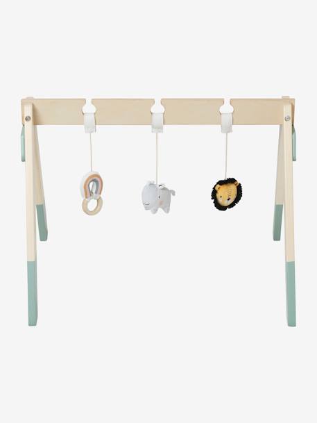 Baby Spielbogen aus Holz FSC® braun/grüner wald/bär+grün/tansania 14