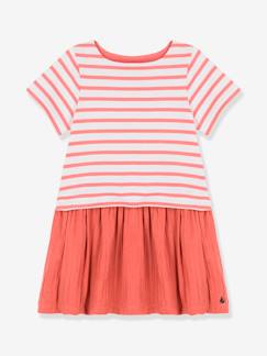 Maedchenkleidung-Kleider-Mädchen Kleid aus Bio-Baumwolle PETIT BATEAU