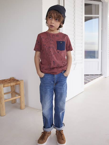 Jungen Loose-Fit-Jeans Oeko-Tex, Bundweite verstellbar blue stone 3