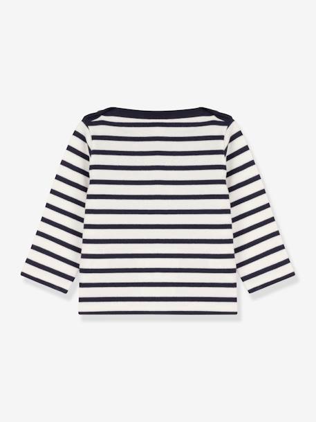 Baby Ringelshirt aus Bio-Baumwolle PETIT BATEAU marine/weiß gestreift 3