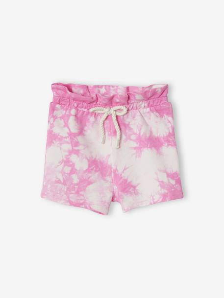 Mädchen Baby Sweat-Shorts, Batikmuster Oeko-Tex gelb+rosa 4