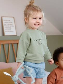 Babymode-Baby Sweatshirt MON P'TIT AMOUR, personalisierbar