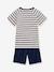 Kurzer Jungen Schlafanzug PETIT BATEAU marine gestreift 3