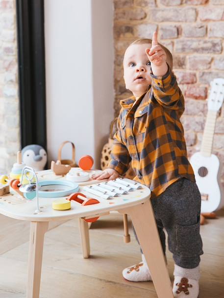 Baby Spieltisch mit Musikinstrumenten, Holz FSC® - natur/mehrfarbig - 3