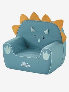 Dekoration & Bettwäsche-Kinderzimmer Sessel in Dino-Form, Triceratops, personalisierbar