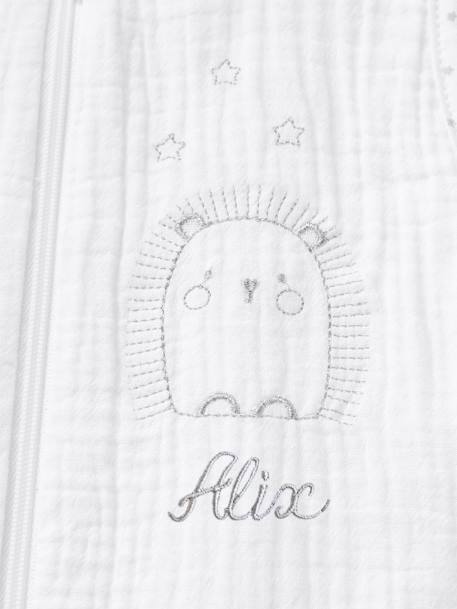 Baby Sommerschlafsack IGEL personalisierbar Oeko Tex - weiß - 4