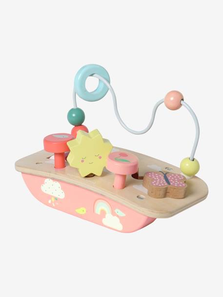 Baby Mini-Spieltisch, Holz FSC® mehrfarbig/kirsche+sonne+mehrfarbig/pandafreunde 2