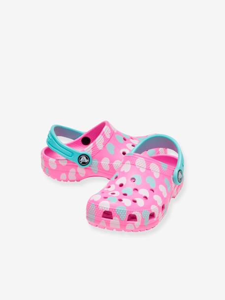 Baby Clogs CLASSIC EASY ICON CLOG CROCS marine/mehrfarbig bedruckt+rosa bedruckt 10