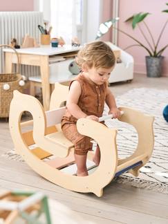 Spielzeug-Baby-Schaukeltiere, Lauflernwagen, Lauflernhilfe & Rutschfahrzeuge-Indoor-Wippe, Holz FSC®