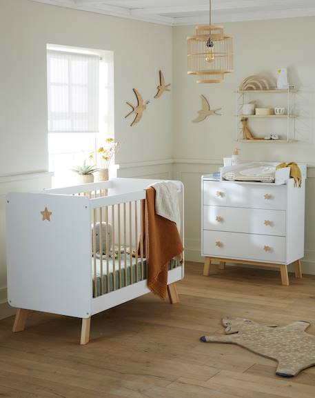 Babyzimmer Wickelaufsatz für Kommoden ALIX - weiß - 4