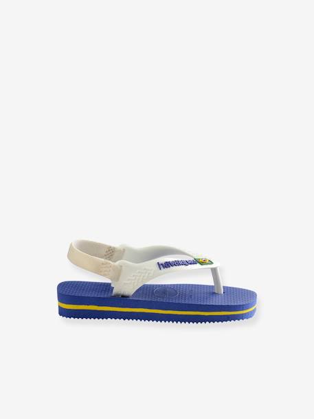 Baby Zehentrenner Brasil Logo II HAVAIANAS - dunkelblau+marine/weiß - 9