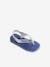 Baby Zehentrenner Brasil Logo II HAVAIANAS dunkelblau+marine/weiß 11