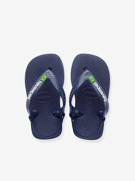 Baby Zehentrenner Brasil Logo II HAVAIANAS - dunkelblau+marine/weiß - 3