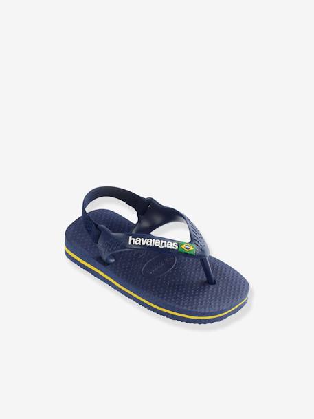 Baby Zehentrenner Brasil Logo II HAVAIANAS - dunkelblau+marine/weiß - 4