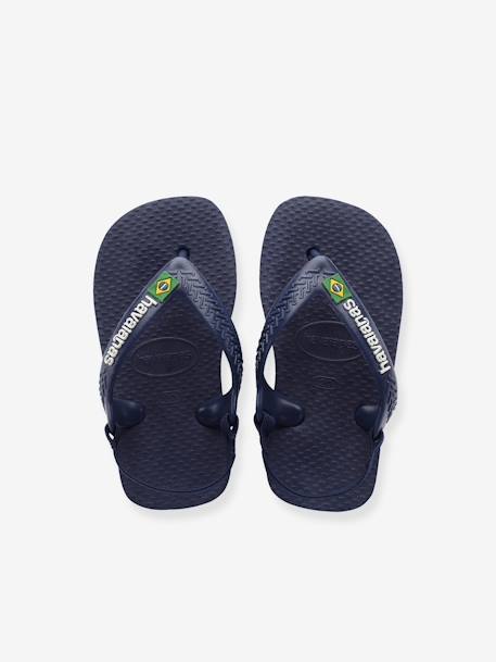 Baby Zehentrenner Brasil Logo II HAVAIANAS - dunkelblau+marine/weiß - 7