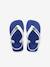 Baby Zehentrenner Brasil Logo II HAVAIANAS dunkelblau+marine/weiß 10