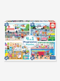 4er-Set Puzzles EDUCA Helden in Aktion -  - [numero-image]