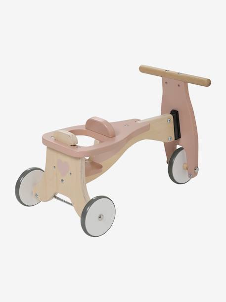 Kinder Dreirad mit Puppensitz, Holz FSC® beige+grün 4