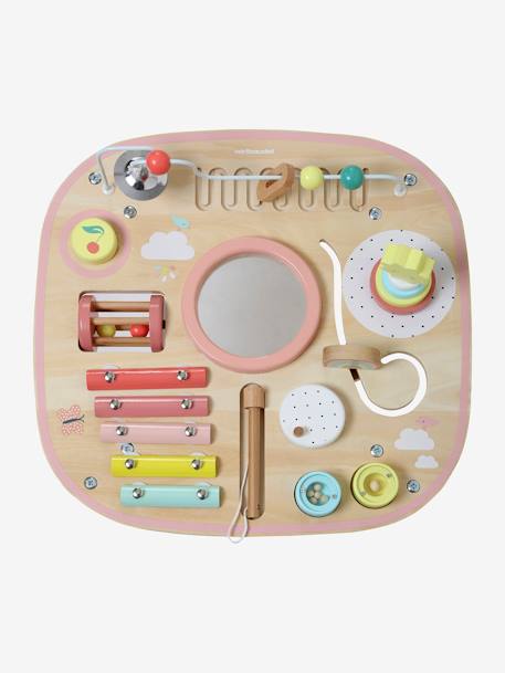 Baby Spieltisch mit Musikinstrumenten, Holz FSC® natur/mehrfarbig+rosa 13