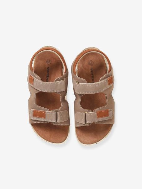 Jungen Sandalen marine/hellbraun+taupe 11