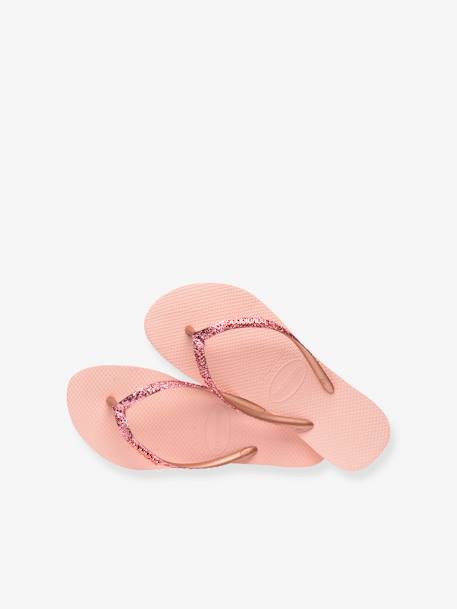 Mädchen Zehentrenner Slim Glitzer II HAVAIANAS - rosa glanzeffekt - 4