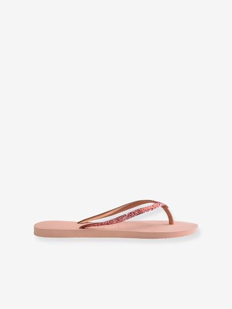 Mädchen Zehentrenner Slim Glitzer II HAVAIANAS - rosa glanzeffekt - 2