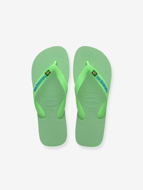 Kinder Zehentrenner Brasil Logo HAVAIANAS - leuchtgrün - 5