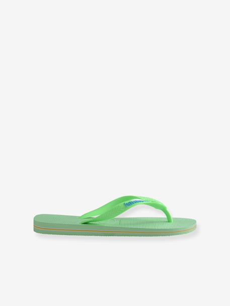 Kinder Zehentrenner Brasil Logo HAVAIANAS - leuchtgrün - 2