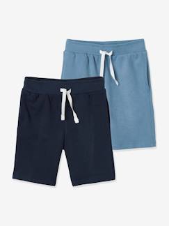 Jungenkleidung-2er-Pack Jungen Sweat-Shorts BASIC Oeko-Tex, Bundweite verstellbar