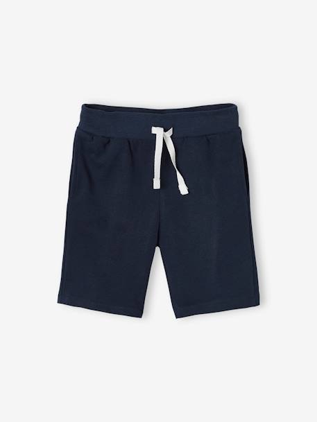 2er-Pack Jungen Sweat-Shorts BASIC Oeko-Tex, Bundweite verstellbar nachtblau+blau+rot+nachtblau+schwarz+grau meliert 5