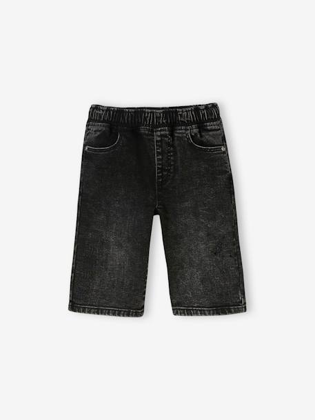 Jungen Shorts in Denim-Optik Oeko-Tex, Bundweite verstellbar schwarz 2