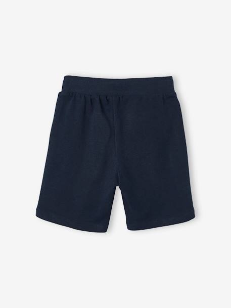 2er-Pack Jungen Sweat-Shorts BASIC Oeko-Tex, Bundweite verstellbar nachtblau+blau+rot+nachtblau+schwarz+grau meliert 2