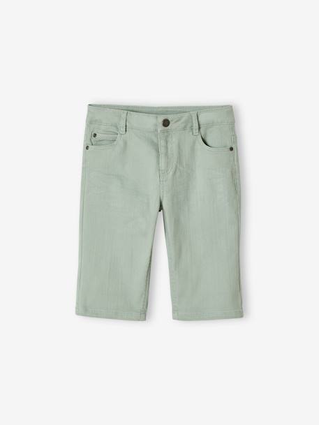 Jungen Shorts Oeko-Tex beige+blau gestreift+graublau+grün+hellgelb+koralle+nachtblau+olivgrün 19