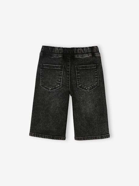 Jungen Shorts in Denim-Optik Oeko-Tex, Bundweite verstellbar schwarz 4