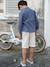 Festliche Jungen Shorts, Bundweite verstellbar blau+hellbeige+marine+salbeigrün 15