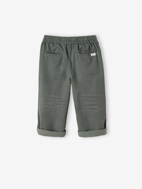 Die UNVERWÜSTLICHE, robuste Jungen Hose zum Krempeln - dunkelkhaki+nachtblau - 4