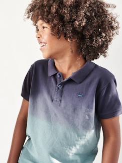 Jungen Poloshirt, Dip-Dye-Effekt Oeko-Tex  [numero-image]