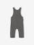 Jungen Baby Latzhose aus Sweatware Oeko-Tex dunkelgrau meliert+marine 2