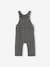 Jungen Baby Latzhose aus Sweatware Oeko-Tex dunkelgrau meliert+marine 1