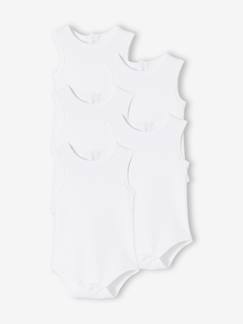 Babymode-5er-Pack Baby Trägerbodys, Interlock-Jersey BASIC Oeko-Tex