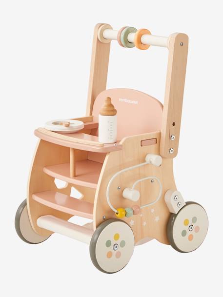 Lauflernwagen mit Puppensitz, Holz FSC® grün+weiß 16