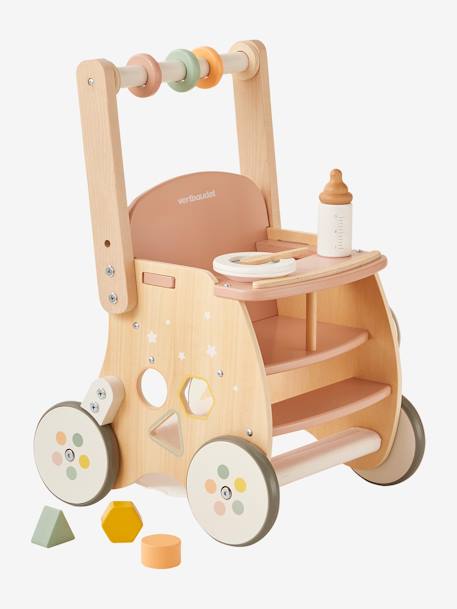 Lauflernwagen mit Puppensitz, Holz FSC® grün+weiß 13