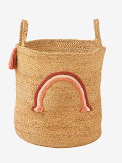 Dekoration & Bettwäsche-Dekoration-Wohnaccessoires-Kinderzimmer Aufbewahrungskorb REGENBOGEN, Jute