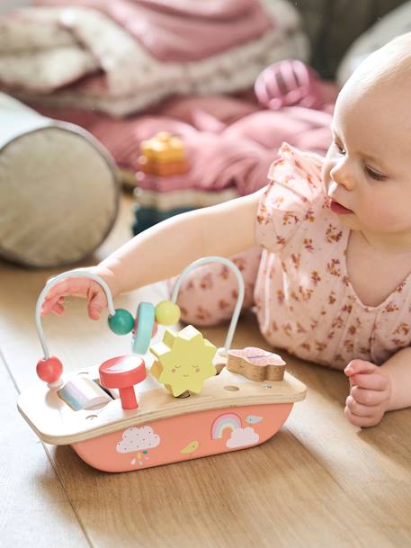 Baby Mini-Spieltisch, Holz FSC® mehrfarbig/kirsche+sonne+mehrfarbig/pandafreunde 5