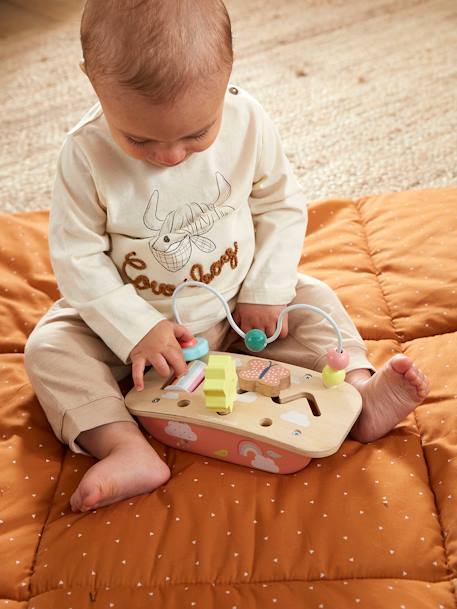 Baby Mini-Spieltisch, Holz FSC® mehrfarbig/kirsche+sonne+mehrfarbig/pandafreunde 4