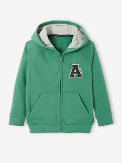 Jungenkleidung-Jungen Kapuzensweatjacke, College-Style